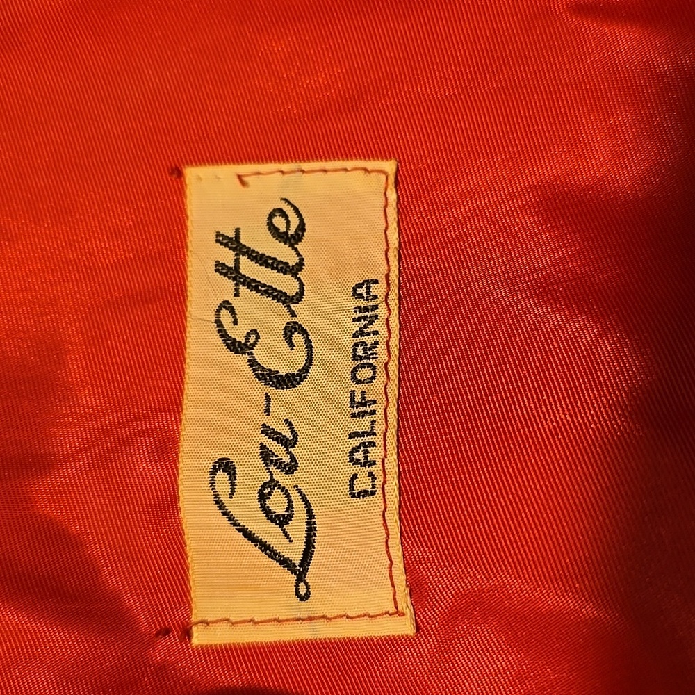 Vintage 1950s Lou-Ette Red Sequin Coquette Cocktail Dress S - Picture 2 of 3